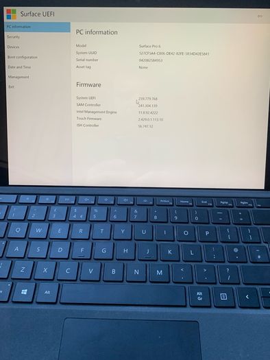 Microsoft Surface Pro 5 gen parts or repair