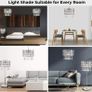 Chrome Ceiling Light Shade Cylinder Shape with Clear Acrylic Crystals 26cm x 30cm, Lampshades for Ceiling Lights & Floor Lamps, Lamp Shades for Bedroom, Living Room, Kitchen, Hallway (FREE POSTAGE) Image 6
