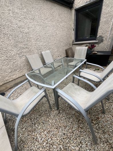 Garden table and chairs