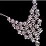 ROISINE Irish Designed Hand made Bespoke Floral  Statement Necklace. Image 4