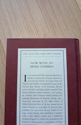 Pride Prejudice and Zombies by Jane Austen and Seth Graham Smith 2009 hardback in good condition with FREE STANDARD POSTAGE INCLUDED