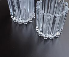 Vintage Glass Candle Holders