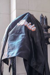 "Bride" Leather Biker Style Womens