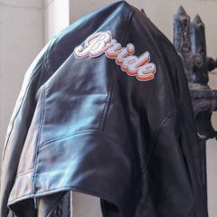 "Bride" Leather Biker Style Womens