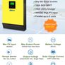 5000W Hybrid Solar Power Inverter 48v 230vac Grid Tied + Off Grid 80A MPPT Solar Charger 450vdc PV Input Image 2