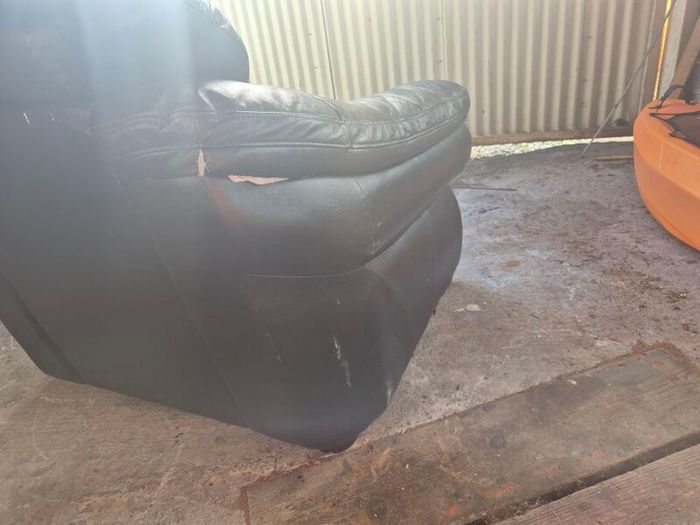 leather arm chair