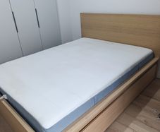 IKEA MALM King Size Bed with 4 Storage Boxes and VESTEROY Mattress (2 Bed Sets Available)