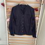 shirt Tommy Hilfiger size us 8 uk 12 navy grandfather collar Image 9