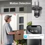 V380Pro 4G SIM GSM WiFi Security Camera 6K 12MP Three Lens Three Screen PTZ Panoramic Night Vision Video Surveillance CCTV Image 5