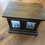 Vintage oak photo album memory box stores 63 photos Image 6