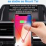 Wireless Auto Clamping 360 Rotate Car Fast Charger Phone Holder Air Vent Mount Image 5