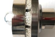 Diamond Profile Wheels for granite, marble edge profiling. HALF BULLNOSE 5mm, 10mm, 15mm