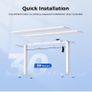 Electric Standing Desk, 120 x 60 cm Height Adjustable Image 2