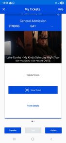 Luke combs tickets x2 Sunday, Slane
