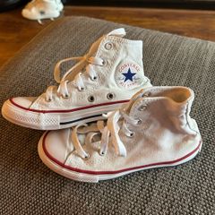 UK 12 white converse hightops