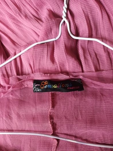 Sensation Sheer Pink  Dress.  S. TU - 12-14.  New.