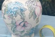 19th Century Canton Rose Vase