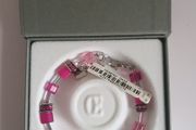 Coeur de Lion GeoCUBE Pink Crystal Bracelet 2838/30-0422 New Boxed CAN POST