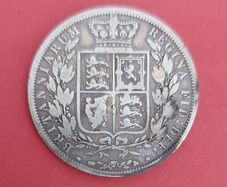 England  1886 Victoria Half Crown in Very Fine condition