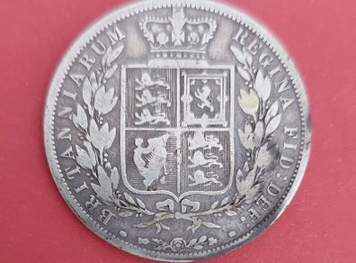England  1886 Victoria Half Crown in Very Fine condition
