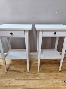 Two Ikea bedside tables