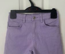 Girls Purple Denim Shorts Age 9-10