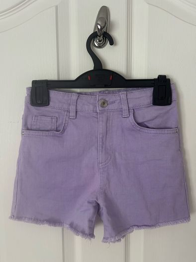 Girls Purple Denim Shorts Age 9-10