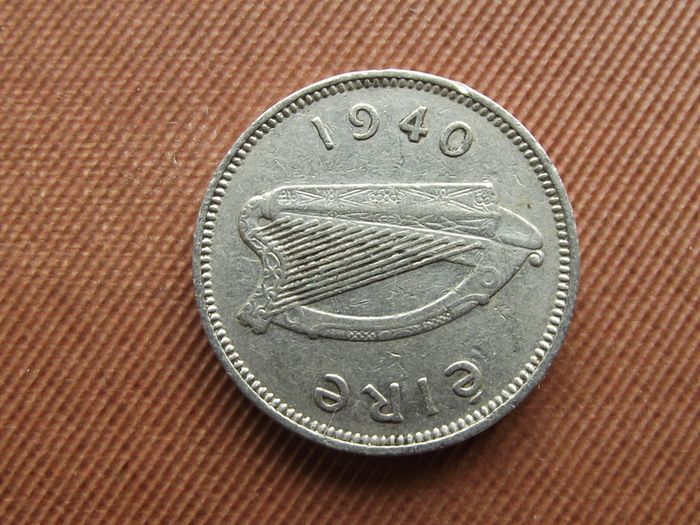 Irish Republic. 1940 Irish Three Pence