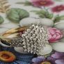 Vintage natural Diamond ring 9 CT gold. Size S .D 19.3 mm Image 6