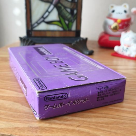 Boxed Atomic Purple Nintendo Game Boy Pocket Gameboy.