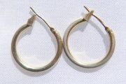 Vintage 18ct Gold Plated Hoops Earrings 1,87g