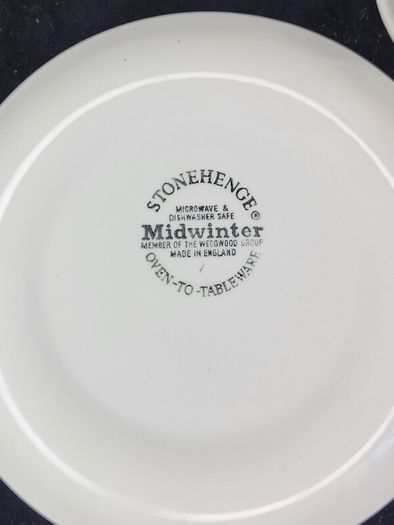 Set of 4 Midwinter Stonehenge Wild Oats Trio Tea Cup Saucer Plate Sets Vintage