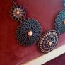 Statement necklace copper and coral Image 2