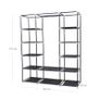 Fabric cabinet with clothes rail wardrobe, Image 2