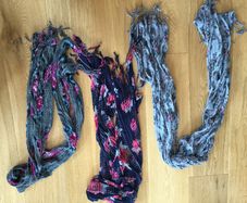 3 lightweight Woman's Scarves