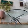 Vintage Mid century modern chrome and glass Theodore Waddell  coffee table Image 7