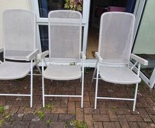 White outdoor chair