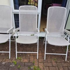 White outdoor chair