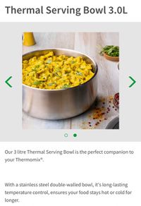 Thermomix Thermal Serving bowl set