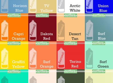 Dartfords Nitrocellulose Lacquer Aerosol, 400ml can (Solid Colours)