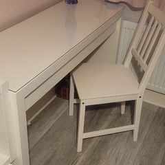 Malm dressing table and chair