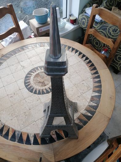 Handcrafted metal Eiffel Tower