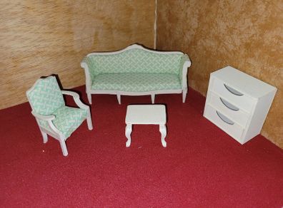 Vintage Living room furniture set for dolls house