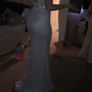 simply devine silver/white debs dress Image 2