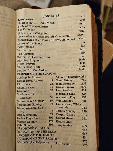 The Roman Missal published by Browne and Nolan Limited in Dublin. 1950 EDITION IN GOOD CONDITION.  SEE PHOTOS FOR SAME.