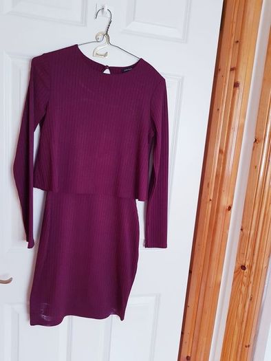 River Island Burgundy Dress - Size 8