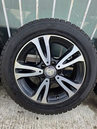 16" Mercedes 5x112 Black & Silver