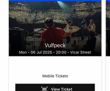 2x Vulfpeck GA Vicar St 6 July