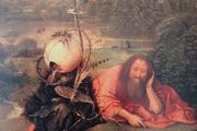 An Original Rare Antique Print from Picture Relics - Saint John the Baptist in Meditation (1510) by HIERONYMOUS BOSCH
