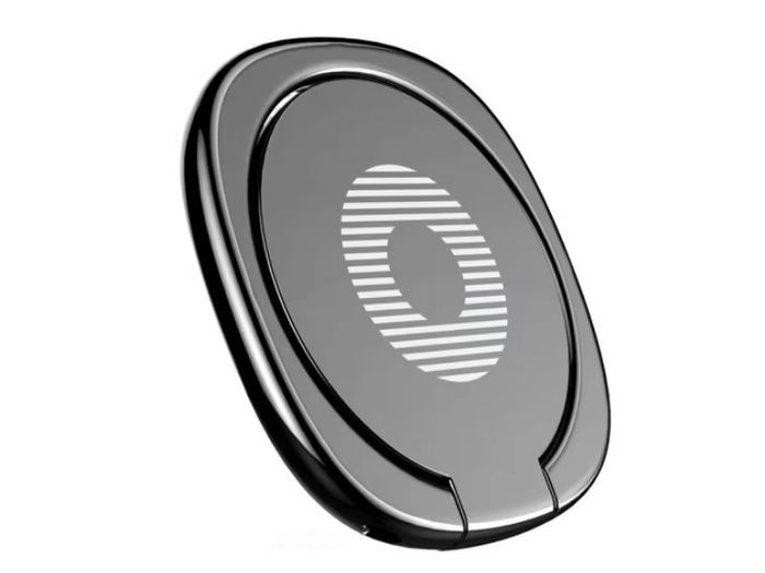 Magnetic Finger Ring Holder 360 for Phones Black or Silver